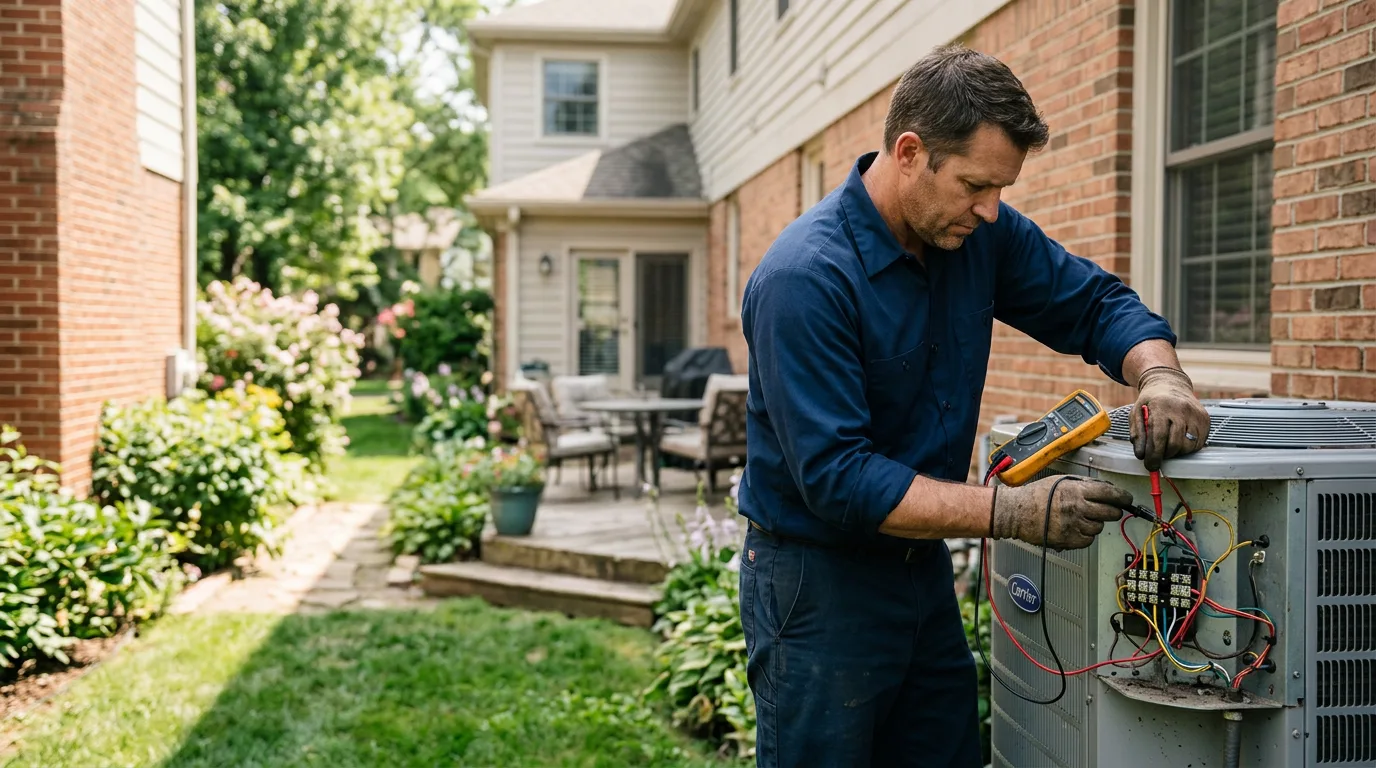 HVAC technician working near Little Lake, MI